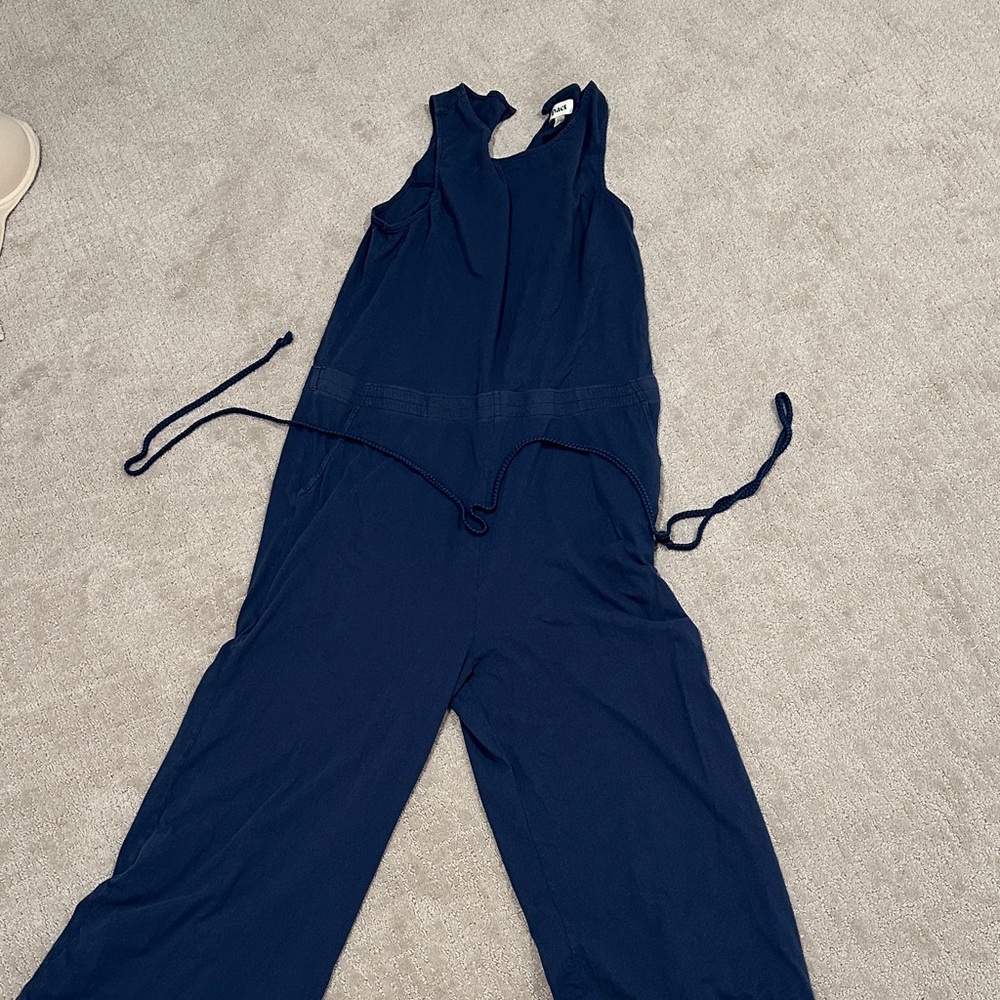 Pact Navy Sleeveless Jumpsuit